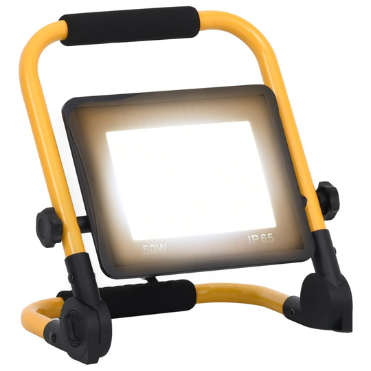vidaXL LED-valonheitin kahvalla 50 W lämmin valkoinen
