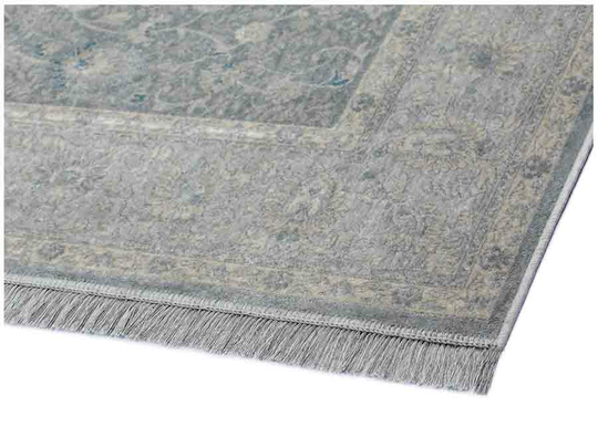 Narma viskoosimatto Almira grey/light blue 80x220 cm