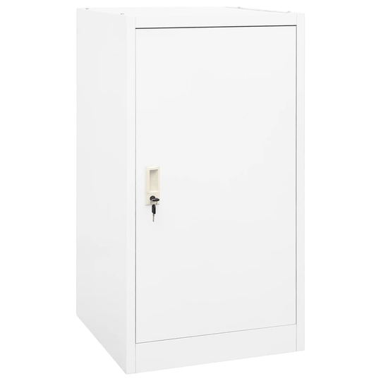 vidaXL Satulakaappi valkoinen 53x53x105 cm teräs