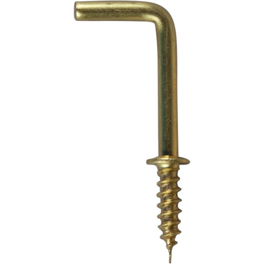 ESSVE 374 Laipallinen koukku messinki 19 mm, 6 kpl