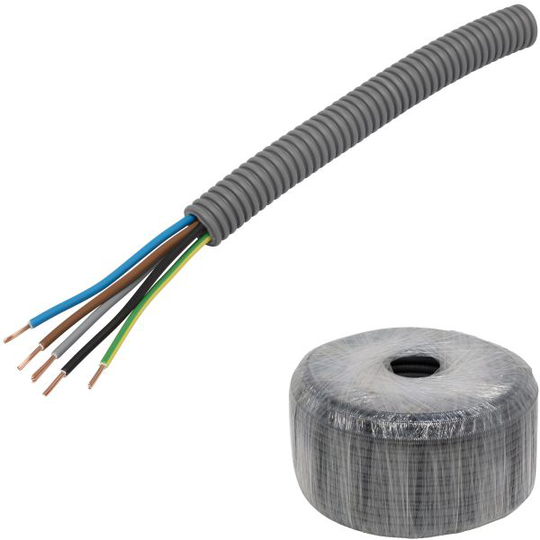Pipelife FK PowerFlex Kaapeli esireititetty, lämpötilaluokka II 100 m, 5G 1,5 mm², ulko-Ø16 mm