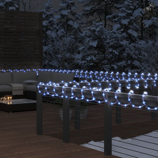 vidaXL Valokaapeli 1200 LED-valoa kylmä valkoinen 50 m PVC