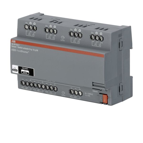 ABB Free@home 2CDG510007R0011 I/O-yksikkö 8 kanavaa, 6 A