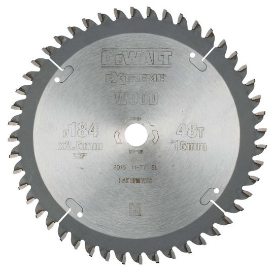 Dewalt DT4092-QZ Pyörösahanterä 184 x 16 mm, 48T