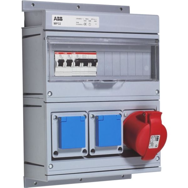 ABB 2CMA106211R1000 Pistorasiakeskus MPR32/1, harmaa