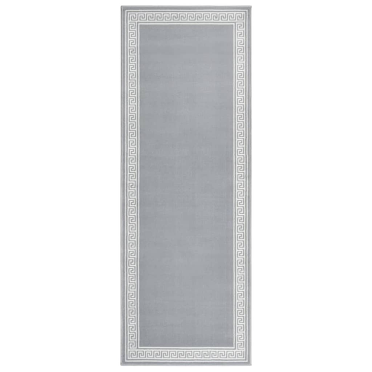 vidaXL Käytävämatto BCF harmaa kuviolla 80x200 cm