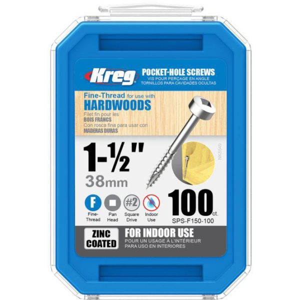 Kreg SPS-F150-100 Ruuvi 38 mm 100 kpl/pakkaus