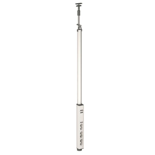 Schneider Electric INS40425 Pistorasiapylväs 2700–3100 mm, yksipuolinen valkoinen