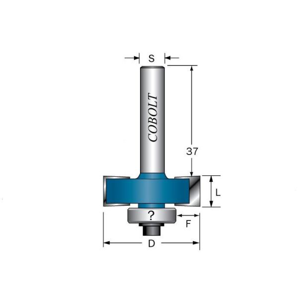 Cobolt 212-008 Huullosjyrsin L=8 D=32 S=8