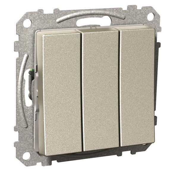 Schneider Electric Exxact Vaihtokytkin 250 V, nelikulmainen vipukytkin 3-napainen erotin