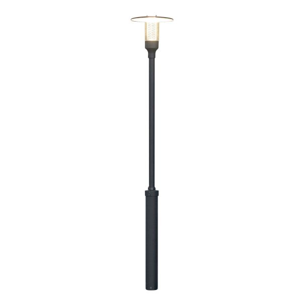 Konstsmide Nova Pylväslyhty 340 mm, musta Pitkä tolppa