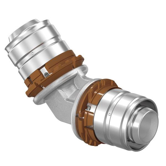 Uponor 1897976V Kulma-adapteri 25 mm, 45°