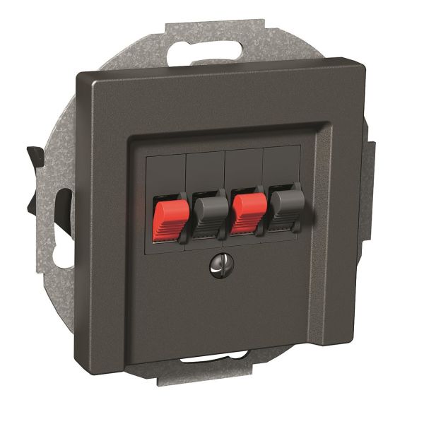 Schneider Electric WDE003915 Kaiutinpistorasia 76 x 62 x 76 mm Antrasiittiharmaa