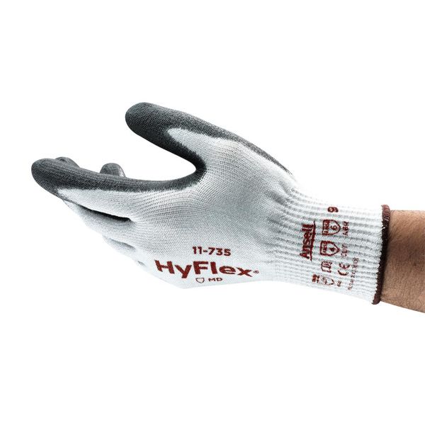 Ansell HyFlex 11-735 Käsineet Viiltosuojattu, PU, Intercept/nailon Koko 7