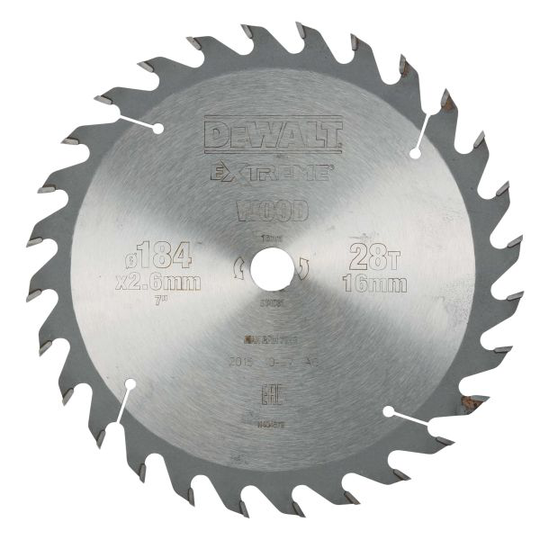 Dewalt DT4031-QZ Pyörösahanterä 184 x 16 mm, 28T