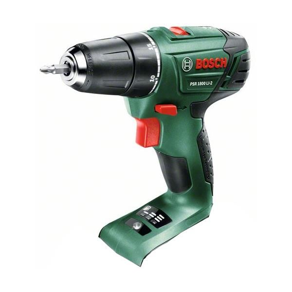 Bosch DIY PSR 1800 LI-2 Porakone-ruuvinväännin sis. 1,5 Ah akun ja laturin
