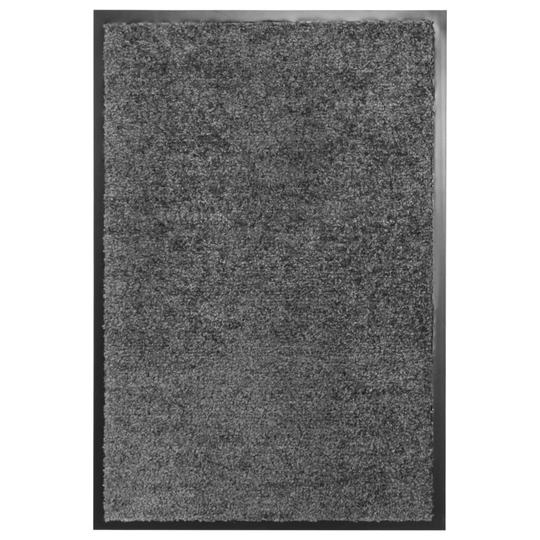 vidaXL Ovimatto pestävä antrasiitti 40x60 cm