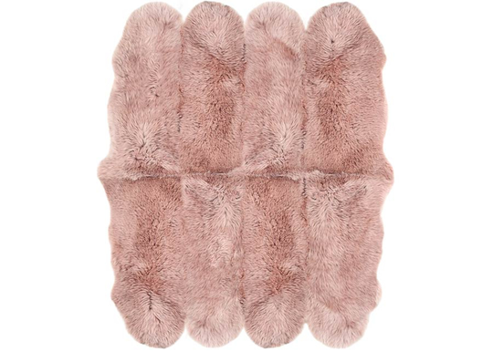 Aito lampaantalja Merino rosa Octo ±170x180 cm