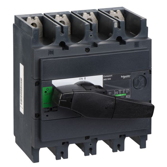 Schneider Electric ComPact INS500 Kuormankytkin 4-napainen, 500 A
