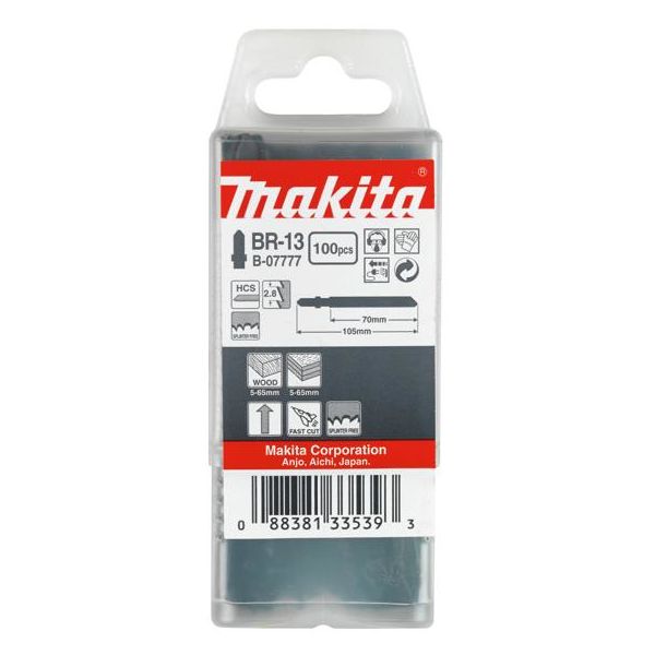 Makita B-07777 Pistosahanterä 100 kpl:n pakkaus