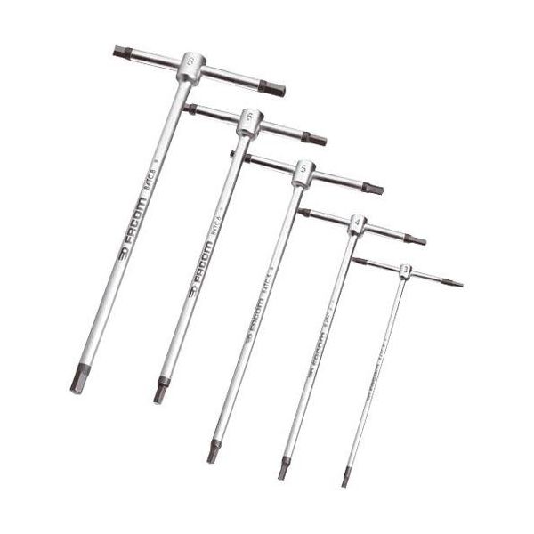 Facom 84TC.J8PB Kuusiokoloavainsarja T-kahva 2 mm-10 mm, 8 kpl