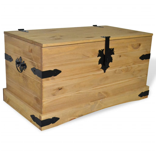 vidaXL Säilytysarkku Meksikon mänty Corona-sarja 91x49,5x47 cm