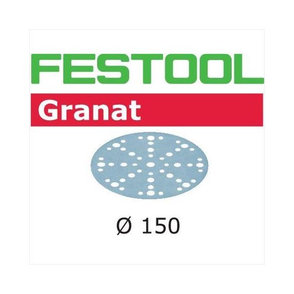 Festool STF D150 GR Hiomapaperi 150mm, 48-reikäinen, 10 kpl P120