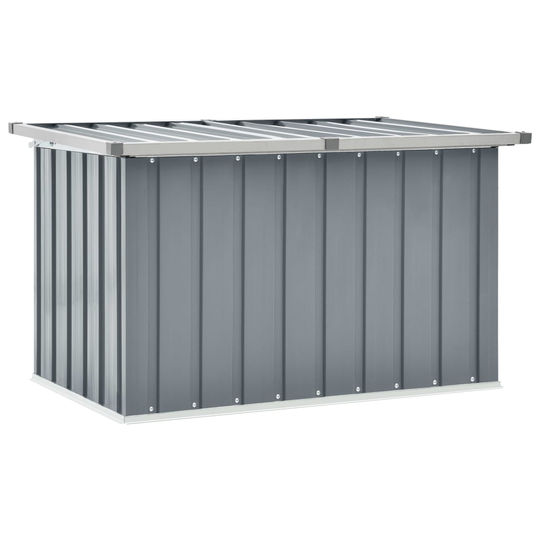 vidaXL Puutarhan varastoarkku harmaa 109x67x65 cm