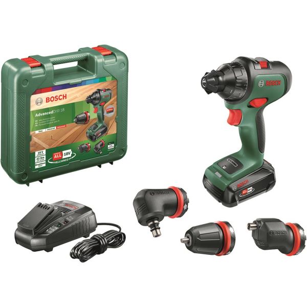Bosch DIY Advanced Drill 18 Porakone-ruuvinväännin sis. 1,5 Ah akun ja laturin