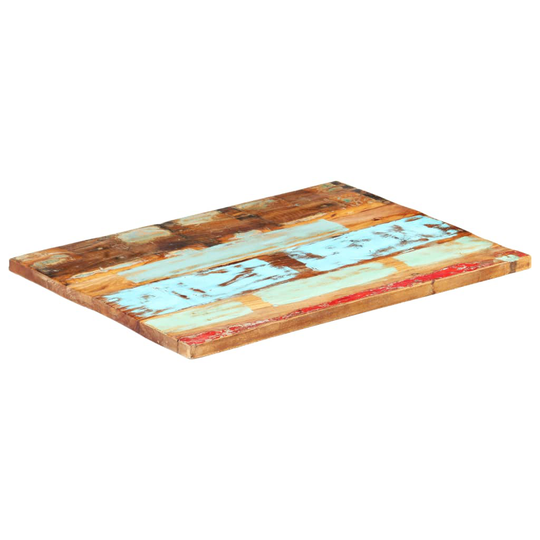 vidaXL Suorakulmainen pöytälevy 60x90 cm 25-27 mm täysi kierrätyspuu