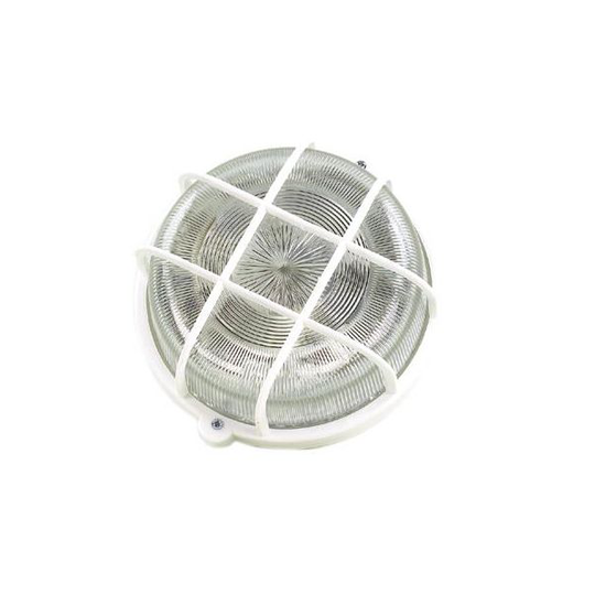 Gelia 110010240 Ristikkovalaisin pyöreä, 100W, IP44 Valkoinen