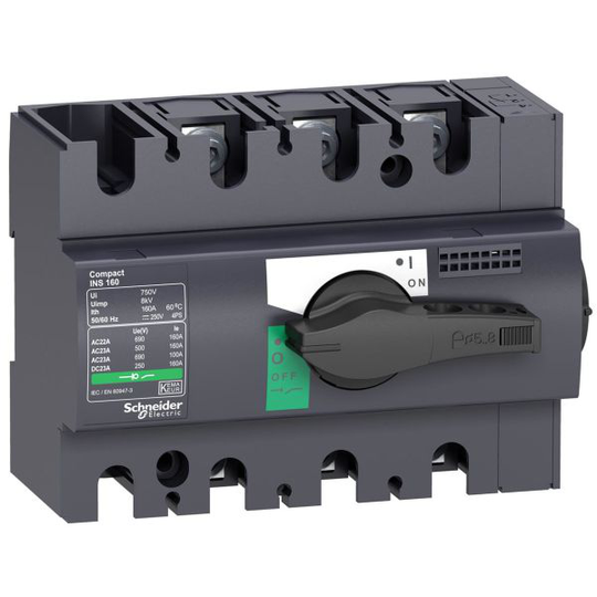 Schneider Electric 28910 Kuormankytkin 0–690 V 125 A, 3-napainen