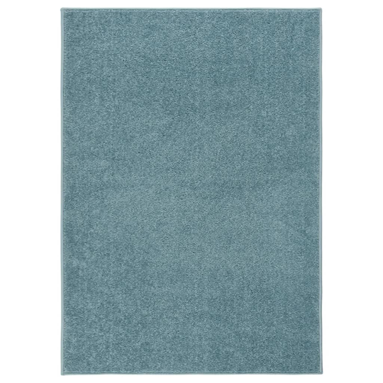 vidaXL Lyhytnukkainen matto 140x200 cm sininen
