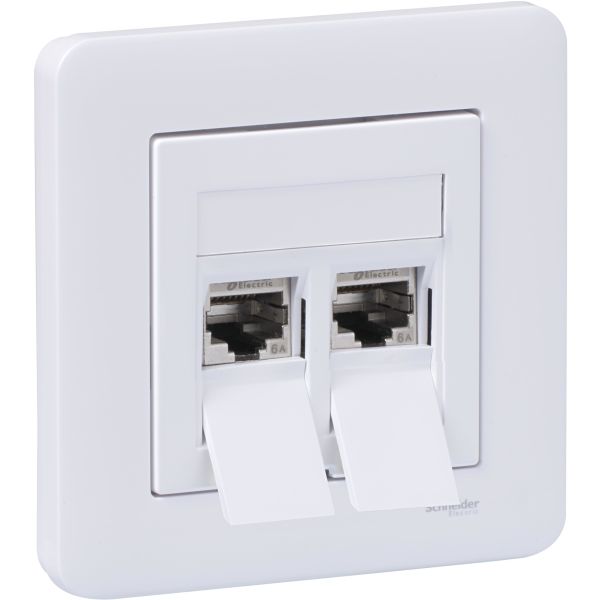 Schneider Electric WDE002437 Modulaarinen pistorasia täyspeitelevyllä Suora