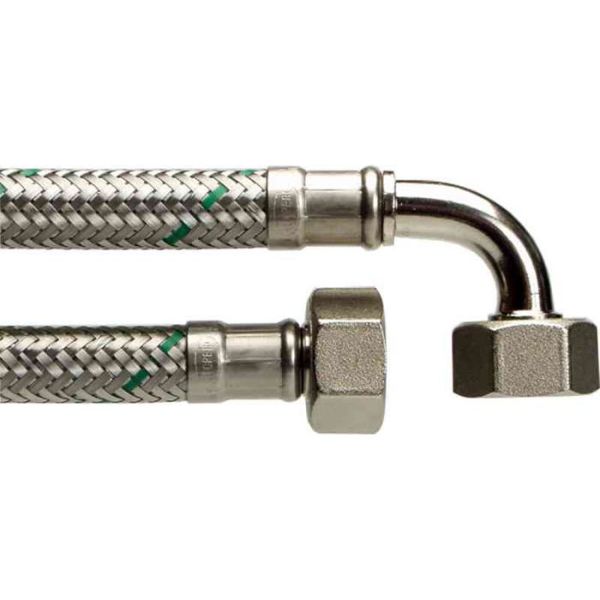 Neoperl 8190930 Liitäntäletku 15x20 suora/kulma, 3000 mm
