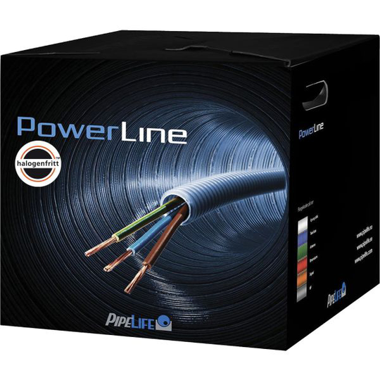 Pipelife FQ PowerLine Kaapeli esireititetty, upotettava 3G 1,5, 16 mm x 75 m