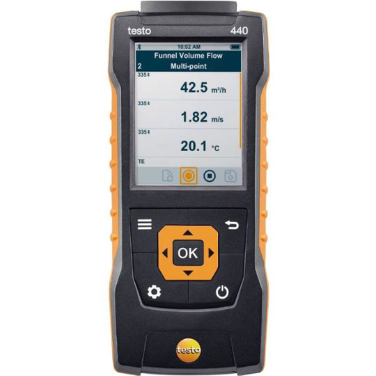 Testo 440 Monitoimimittari ilmanvaihdon ja sisäilmaston mittauksiin