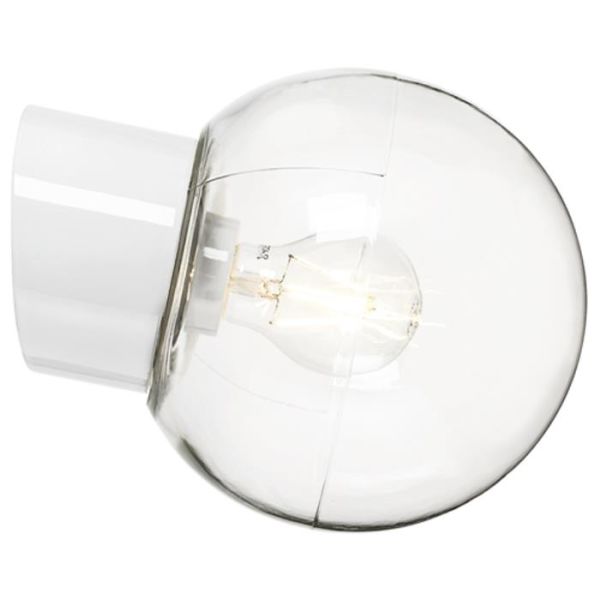 Ifö Electric 6045-510-10 Seinävalaisin kirkas, viisto, IP54 valkoinen
