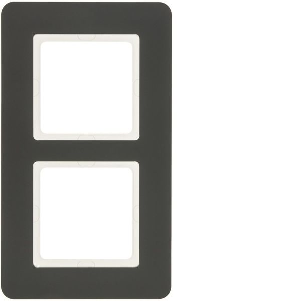 Hager 10126186 Peitekehys 2-paikkainen, Q.7, muovi Antrasiitti