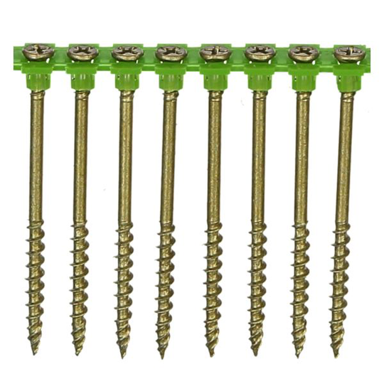 ESSVE 505475 Terassiruuvi MAX3, nauhoitettu, PH2, CorrSeal, 1000 kpl 4,5 x 75 mm