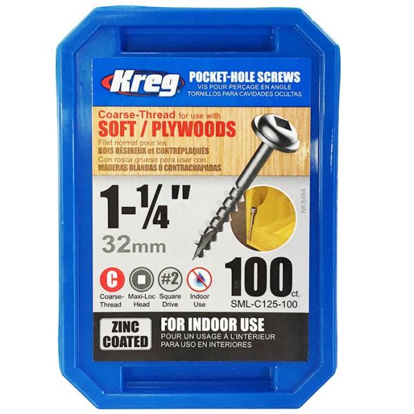 Kreg SML-C125-100 Ruuvi 32 mm 100 kpl:n pakkaus
