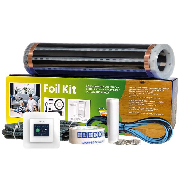 Ebeco Foil Kit 500 Lattialämmityssarja puulle ja laminaatille 12 m²