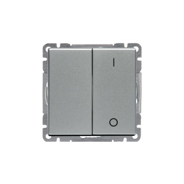 ABB Impressivo Kytkin 2+1-napainen Alumiini