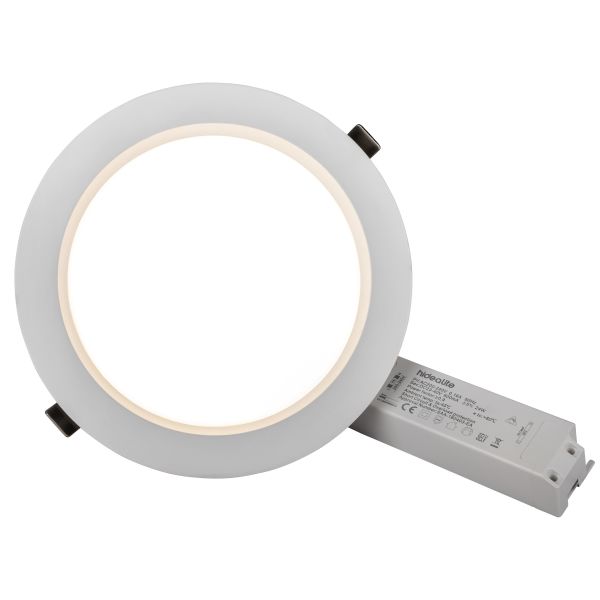 Hide-a-Lite DL Plano Basic Alasvalo valkoinen Ø230 mm