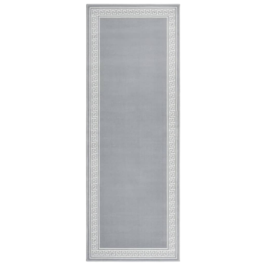 vidaXL Käytävämatto BCF harmaa kuviolla 100x250 cm