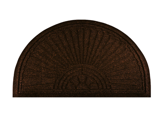 Kynnysmatto Dune Halfmoon dark brown 85x55 cm