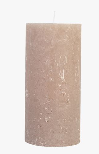 Rustic pöytäkynttilä beige