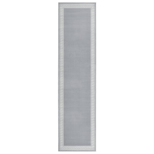 vidaXL Käytävämatto BCF harmaa kuviolla 100x450 cm