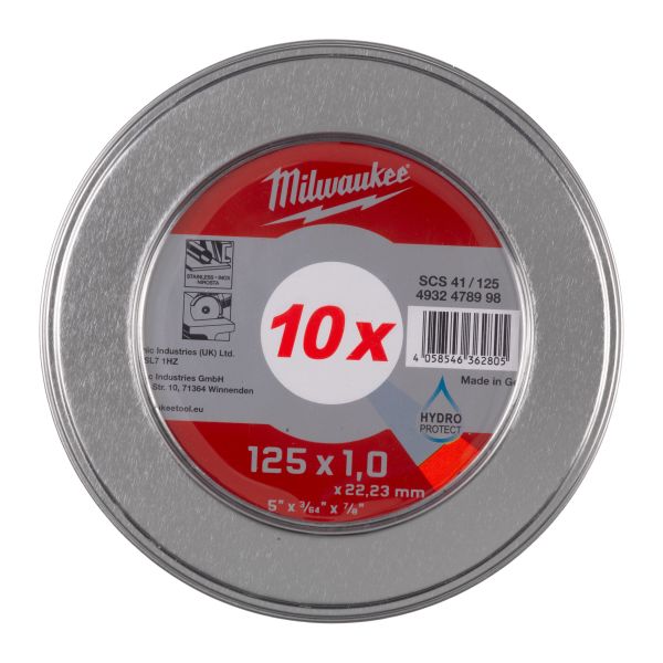 Milwaukee 4932478998 Katkaisulaikka 10-pakkaus 125 x 1.0 mm