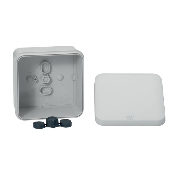 Schneider Electric IMT05064 Kytkentärasia valkoinen, pikakiinnitettävä kansi 80x80x45 mm, sileä